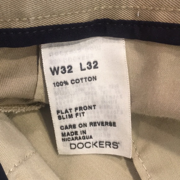 Dockers Slim Fit Flat Front Khakis - Picture 4 of 4